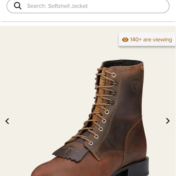 COPY - Ariat Heritage Lacer dress boots - NWOT - Picture 4 of 5